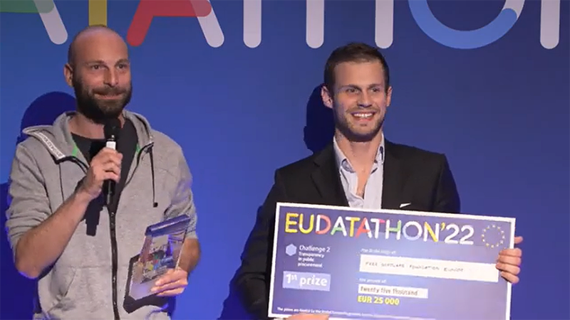 FSFE wins the EU Datathon